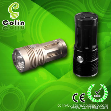 mini super led flashlight 3000lm high power CREE XML T6 4x18650 and charger